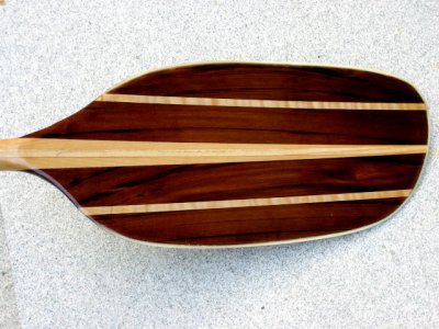 wooden kayak paddle