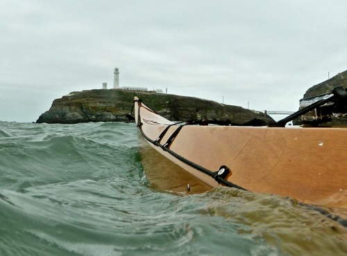 sea kayaking by South Stack Holyhead, Anglesey