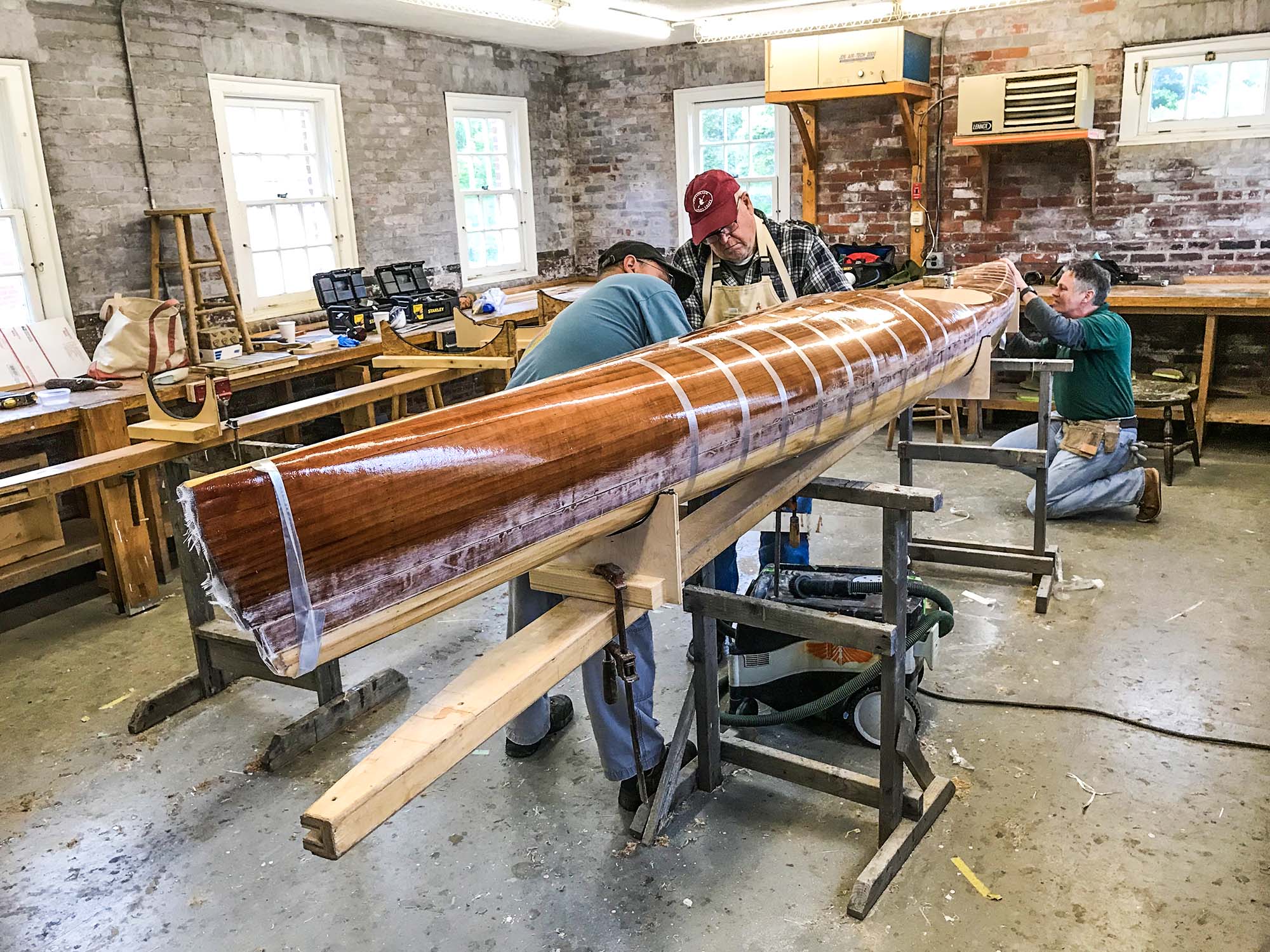 Building a wood strip sea kayak