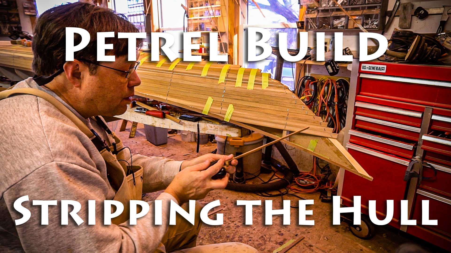 Stripping the Hull - Petrel Kayak Build - E3