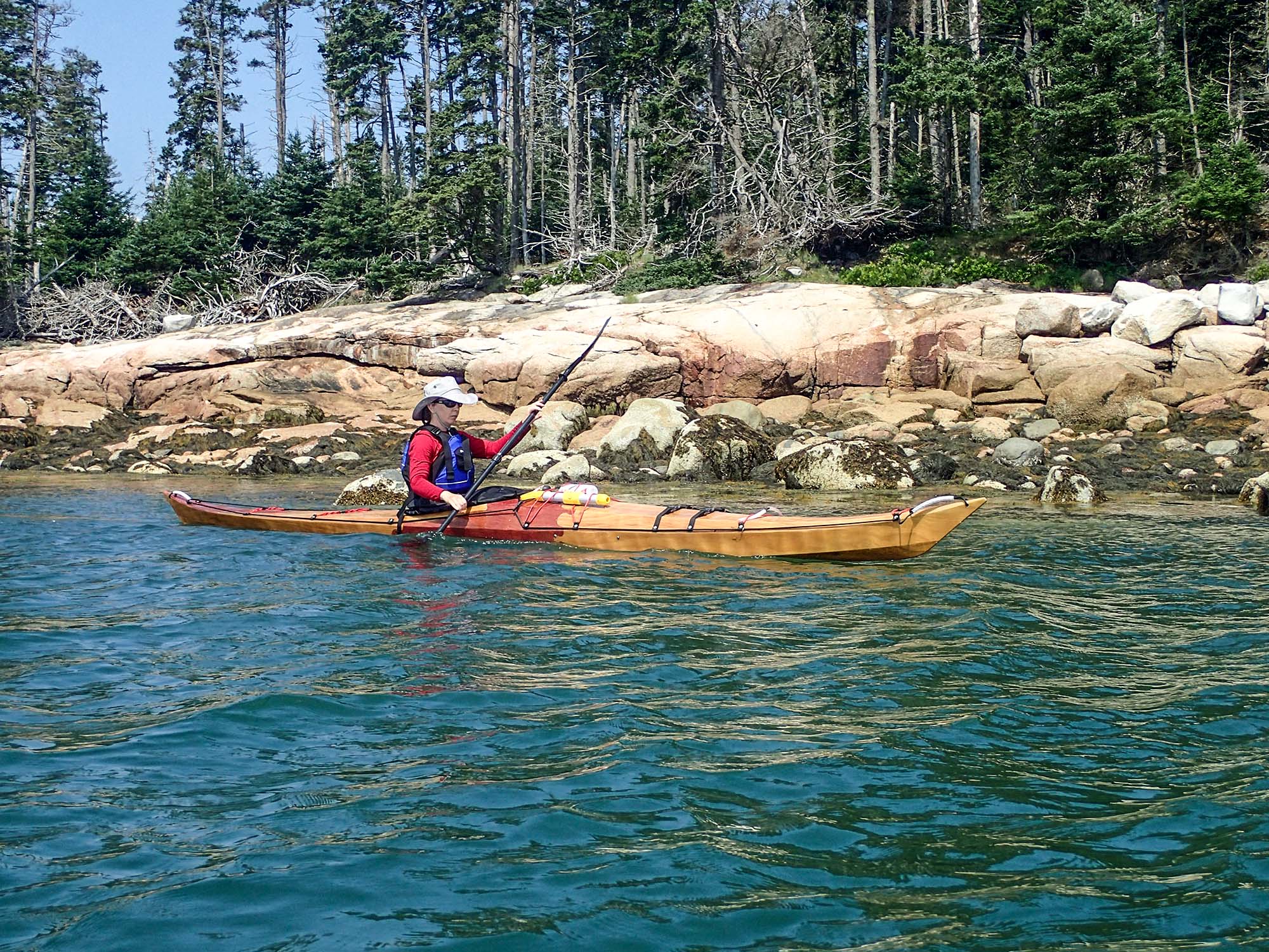 Learning sea kayaking in maine