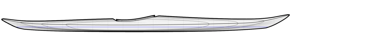 Expedition Single Sea Kayak Profile Lines