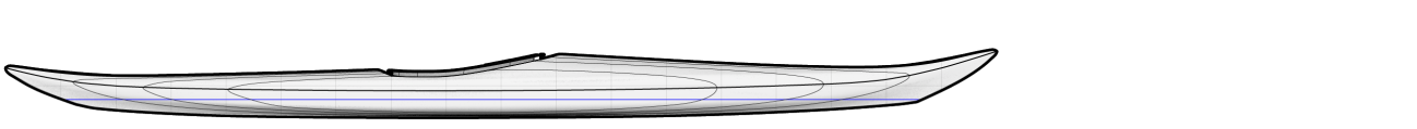 Gullemot L Sea Kayak for Larger Paddlers Profile Lines