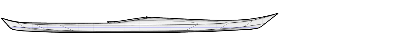 Hybrid Night Heron Sea Kayak Profile Lines
