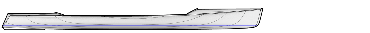 Wood Strip Noank Pulling Boat Sliding Seat Rowing Craft Profile Drawing