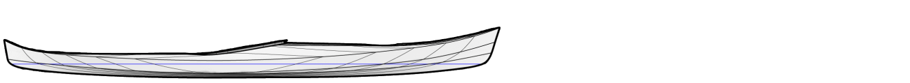 Petrel Play Stitch and Glue Kayak Profile Drawing