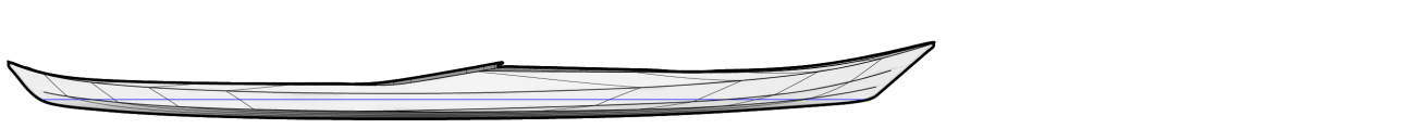 Stitch and Glue Petrel Sea Kayak Side View