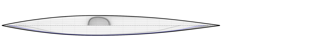 Night Heron Greenland Style Sea Kayak Plans Drawing