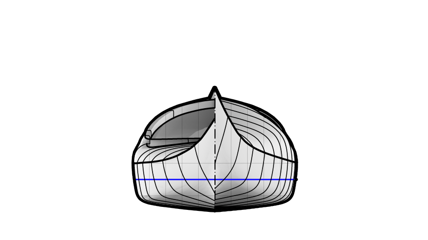 High Deck Night Heron Sea Kayak Body Plan