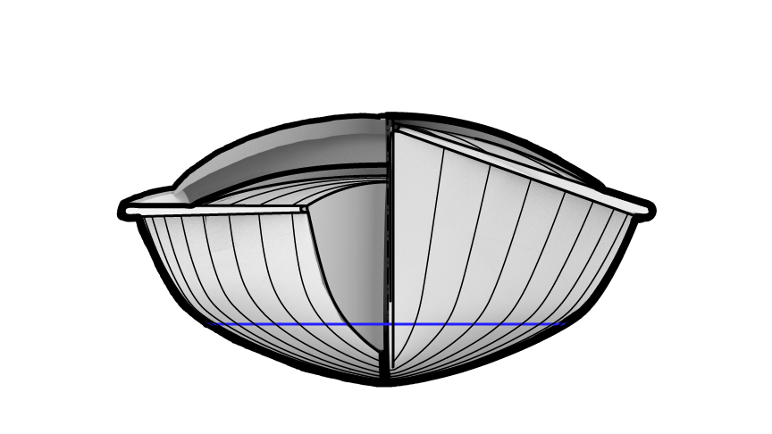 Wood Strip Noank Pulling Boat Sliding Seat Rowing Body Plans