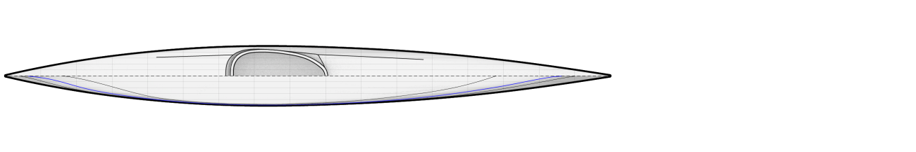 Petrel Strip Built Sea Kayak Top View