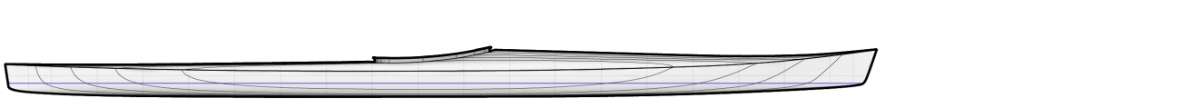 Razor Billed Auk Fast Touring Sea Kayak Side View