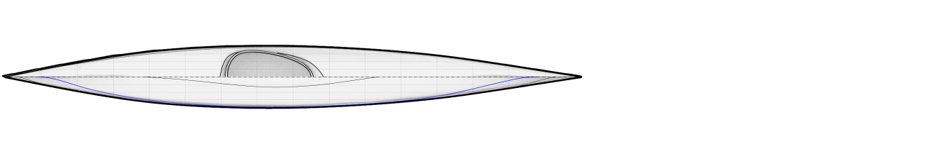 Guillemot S Sea Kayak for Smaller Paddlers Overhead Plan Drawing