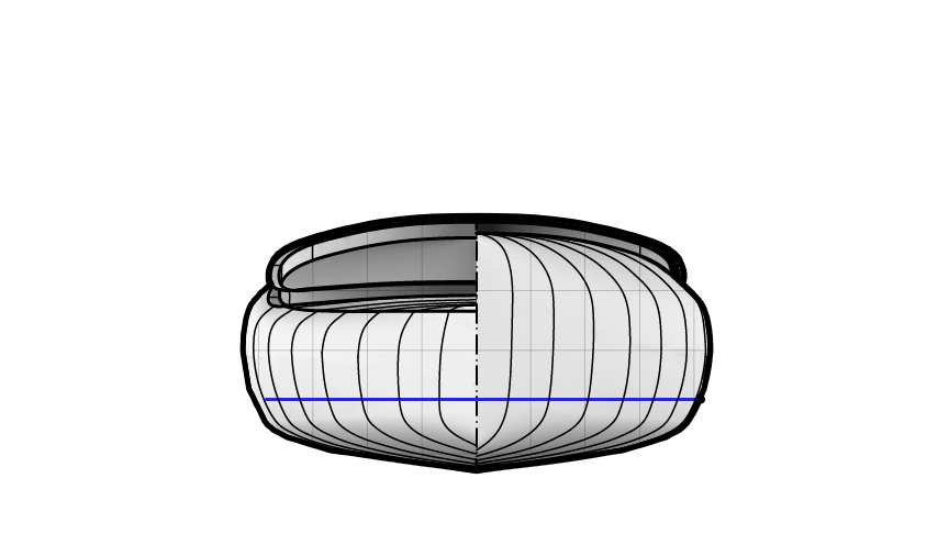Solo microBootlegger Body Plan Drawing