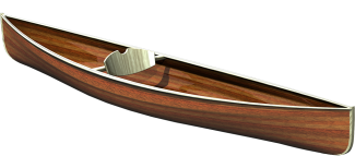 Nymph Wood Strip Pack Canoe