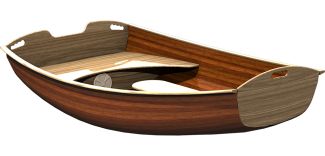 Coot Wood Strip Pram Dinghy