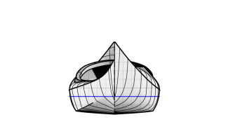 Sea kayak body plan Petrel Sport