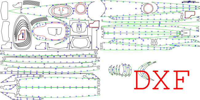 DXF Kayak Plans
