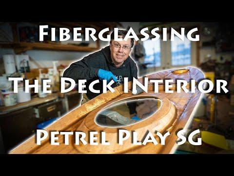 Preview image for the video "Mastering Fiberglass Application: Kayak Interior Build Techniques - Petrel Play SG - E12".