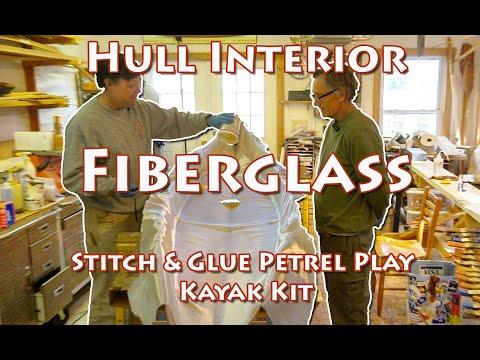Preview image for the video "Glassing the Hull Interior on a Stitch and Glue Kayak - Petrel Play SG Build - E6".
