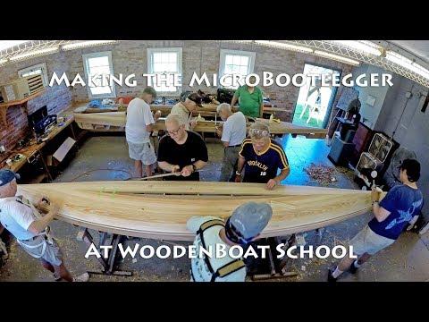 Preview image for the video "Making the microBootlegger Kayak - WoodenBoat School Class".