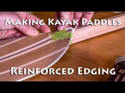 Preview image for the video "Making Kayaks Paddles - Applying Edging - E6".