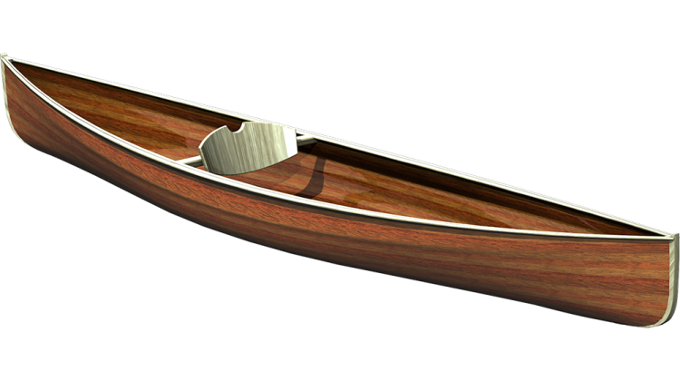 Nymph Wood Strip Pack Canoe 