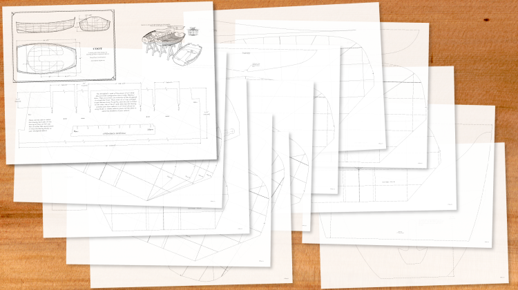 Coot Wood Strip Pram Dinghy Plans