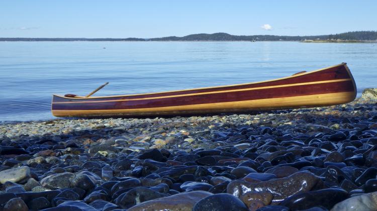 Mystic River Tandem Strip Built Cedar Canoe
