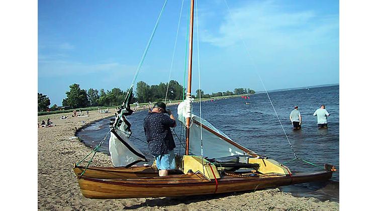 High Capacity Great Auk Sea Kayak Rigged for Sailing