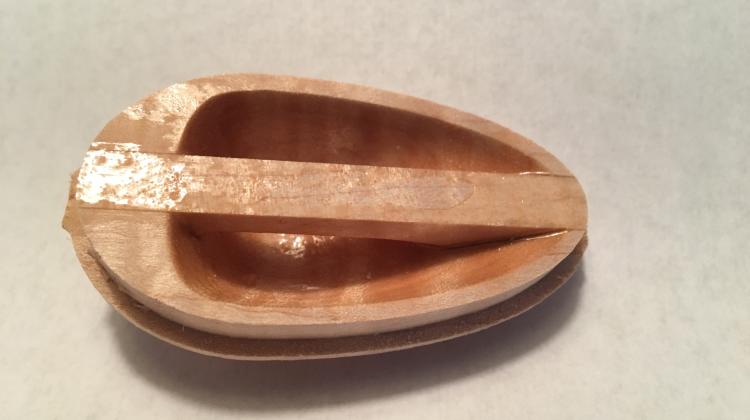 Curly Maple with Curly Maple Wood Recessed Kayak Deck Fitting