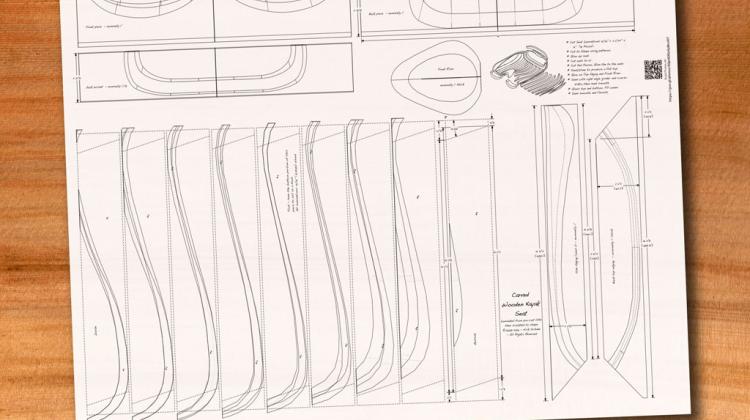Plans for a carved wood kayak seat