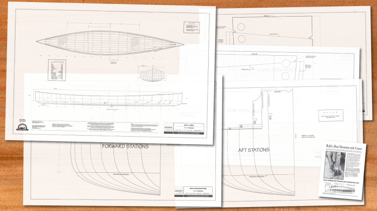 Freedom 17 cedar strip asymmetrical canoe plans