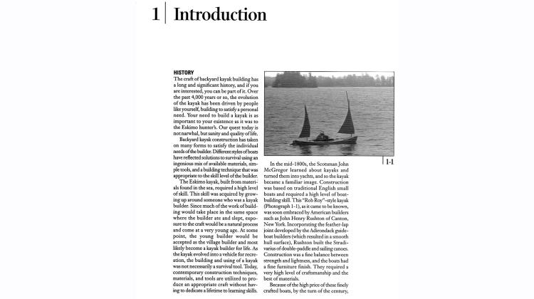 KayakCraft - Introduction - By Ted Moores