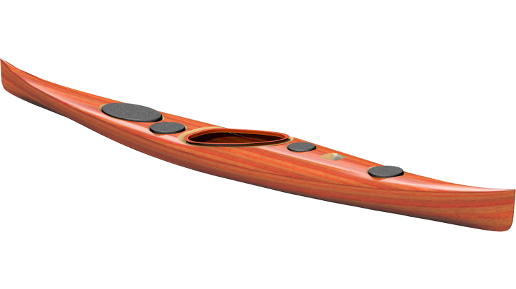 Petrel Sport strip built active water sea kayak