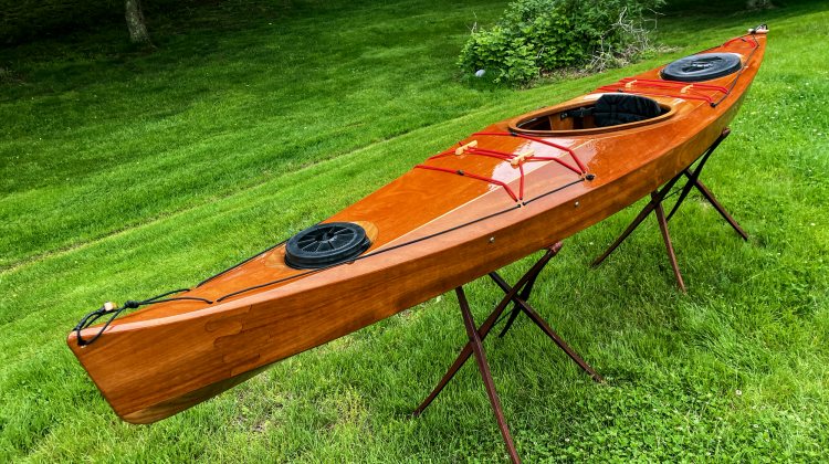 Beautiful wooden kayak you can build