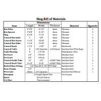 Bill of Materials for a Retractable Skeg