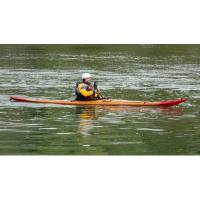 Dave in Guillemot Play wood kayak