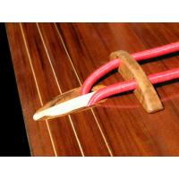 An installed recess wooden deck fitting