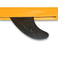Finished Skeg Installed on a Sea Kayak