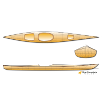 Endeavour 17 wood strip touring kayak