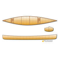 Freedom 17 cedar strip asymmetrical canoe plans